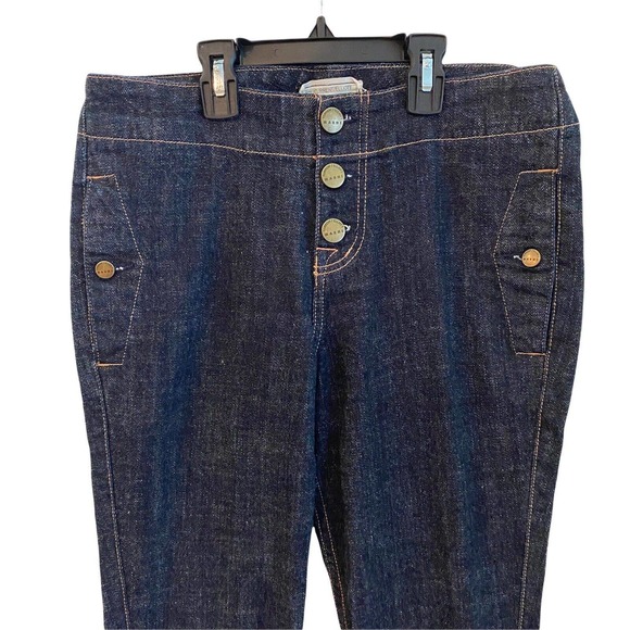MARNI x Current Elliott 0 Jeans The Easy Trouser Button Fly Cropped - Picture 2 of 10